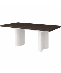 Alternative view of Bộ Bàn Ăn 6 Ghế Cao Cấp – Gỗ Cao Su Tự Nhiên Bọc Nệm Vải Hiện Đại