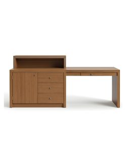 Bàn Làm Việc Gỗ Cao Su Có Hộc Tủ Cao Cấp - Duy Nội Thất
