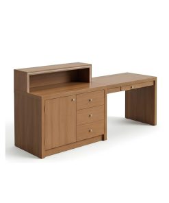 Alternative view of Bàn Làm Việc Gỗ Cao Su Có Hộc Tủ Cao Cấp - Duy Nội Thất