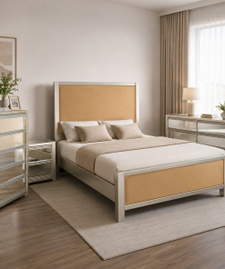 Alternative view of Combo Giường Ngủ Queen Size Xuất Khẩu Gỗ Cao Su Phối Gương Sang Trọng - Duy Nội Thất