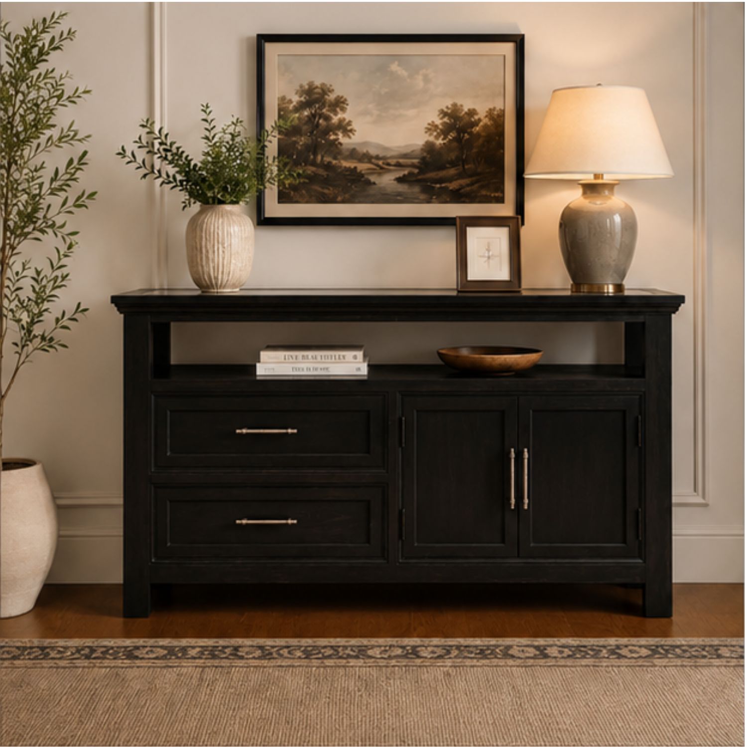 Tủ Console Trang Trí Kiêm Kệ Tivi Gỗ Cao Su Mặt Kính – Sự Kết Hợp Hoàn Hảo Giữa Thẩm Mỹ Hiện Đại Và Độ Bền Vượt Thời Gian - Ảnh 7