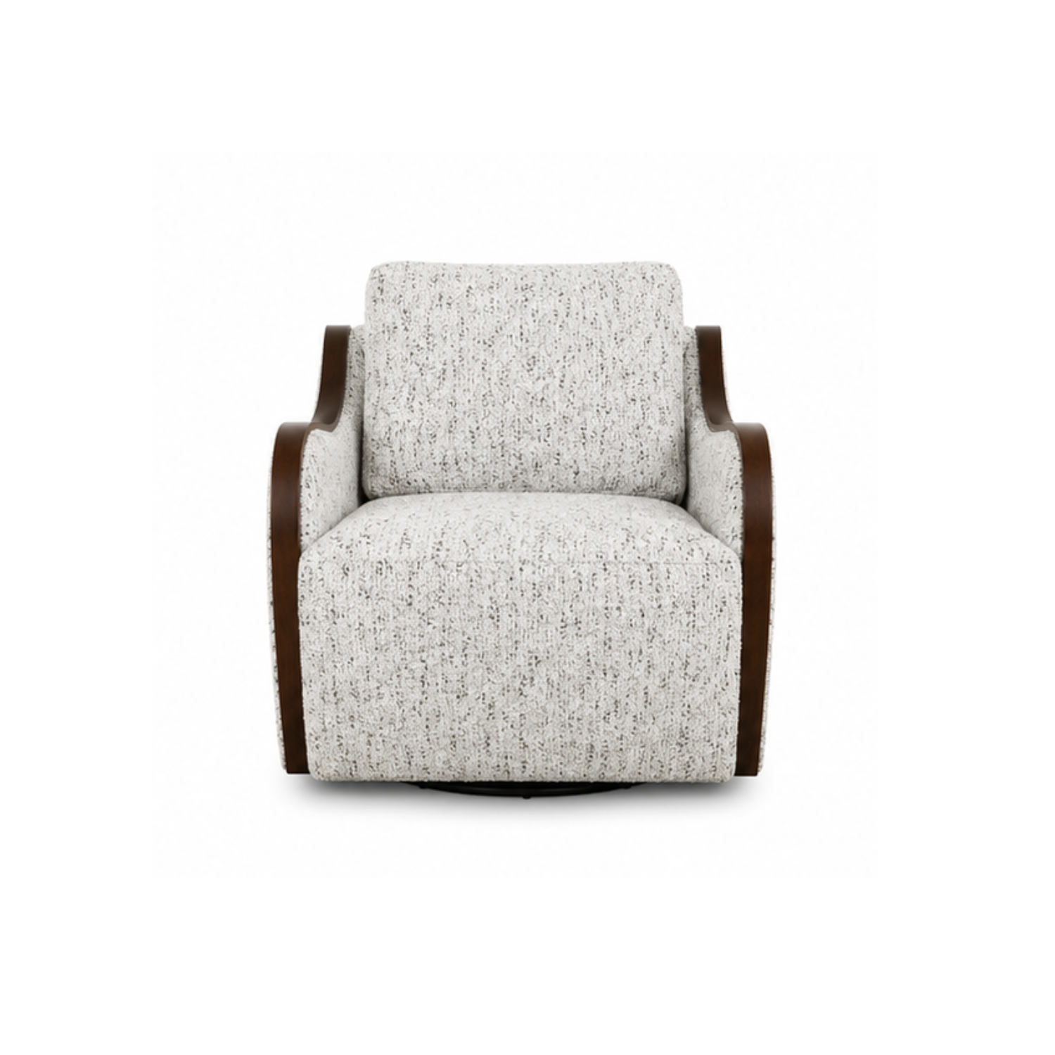 Ghế Bành Xoay 360 Capri Swivel Vải Dệt Trắng Cao Cấp