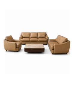 Bộ Sofa Da Bò Thật 3 Món Hiện Đại Cao Cấp (Bộ 1-2-3 Ghế)