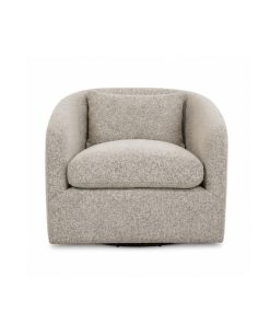 Ghế Sofa Đơn Thư Giãn Xoay 360° Cecilia Gray Woven – Thương Hiệu Rooms To Go (Mỹ)