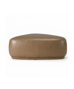 Đôn Sofa Tam Giác Bo Cong Full Da Bò Cao Cấp Xuất Khẩu