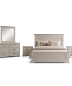 Giường Ngủ King Size Gỗ Cao Su Phủ Veneer Xuất Khẩu (Mới Nguyên Thùng)