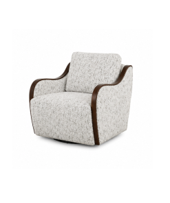 Alternative view of Ghế Bành Xoay 360 Capri Swivel Vải Dệt Trắng Cao Cấp