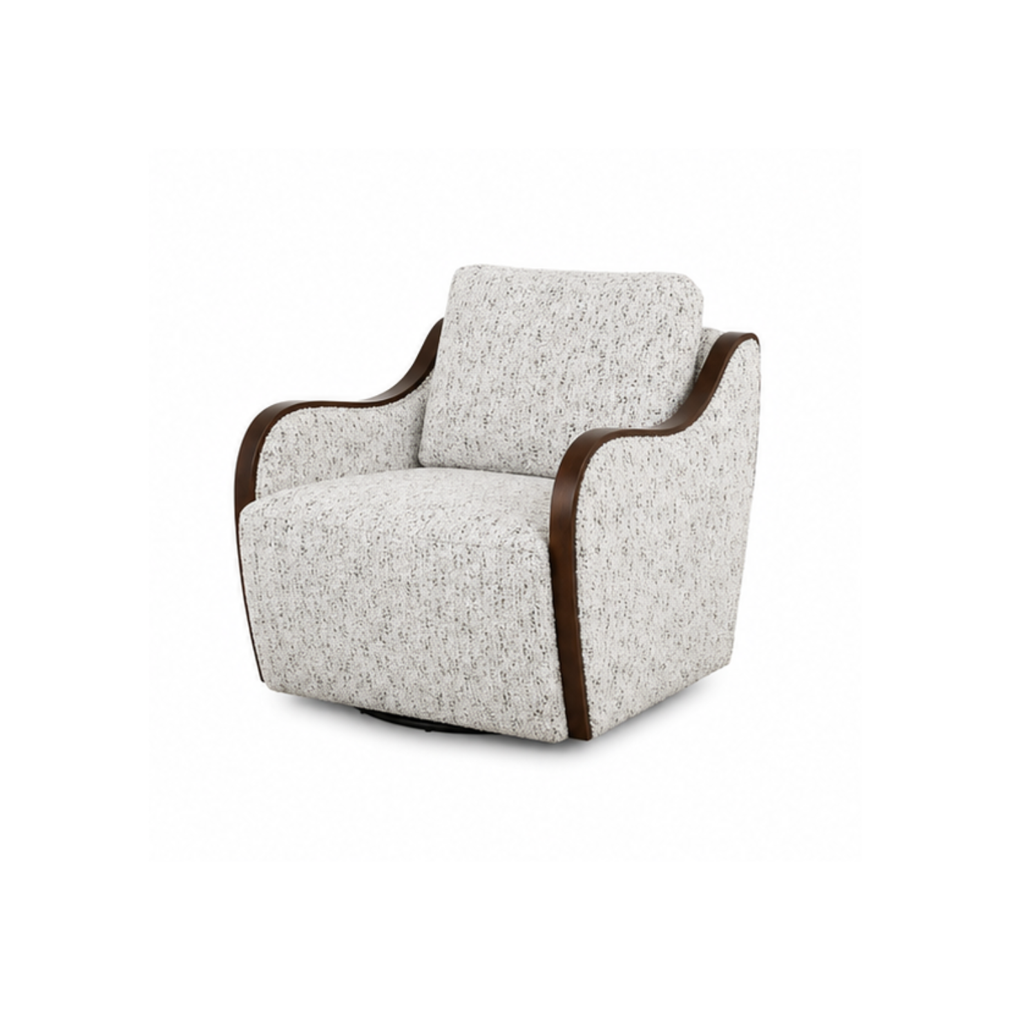 Ghế Bành Xoay 360 Capri Swivel Vải Dệt Trắng Cao Cấp - Ảnh 2