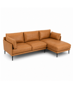 Alternative view of Sofa Góc L Full Da Bò Thật 100% Hiện Đại Chân Sắt Sơn Tĩnh Điện