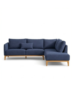 Bộ Sofa Góc L Vải Cao Cấp Chân Gỗ Xuất Khẩu (Mới Nguyên Thùng)