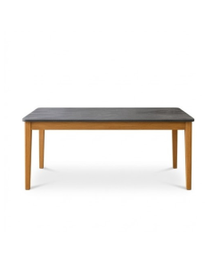 Bàn Ăn Kiêm Bàn Làm Việc Mặt Đá Thạch Anh Chân Gỗ Sồi Mỹ Oak Xuất Khẩu