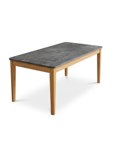Alternative view of Bàn Ăn Kiêm Bàn Làm Việc Mặt Đá Thạch Anh Chân Gỗ Sồi Mỹ Oak Xuất Khẩu